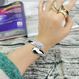 Crystal Bracelets For Women Metal Cuff Bangles