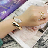 Crystal Bracelets For Women Metal Cuff Bangles