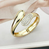 Crystal Bracelets For Women Metal Cuff Bangles