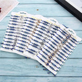 12pcs/set Braided Rope Bracelets Beads Eye Charms Hand Friendship Jewelry