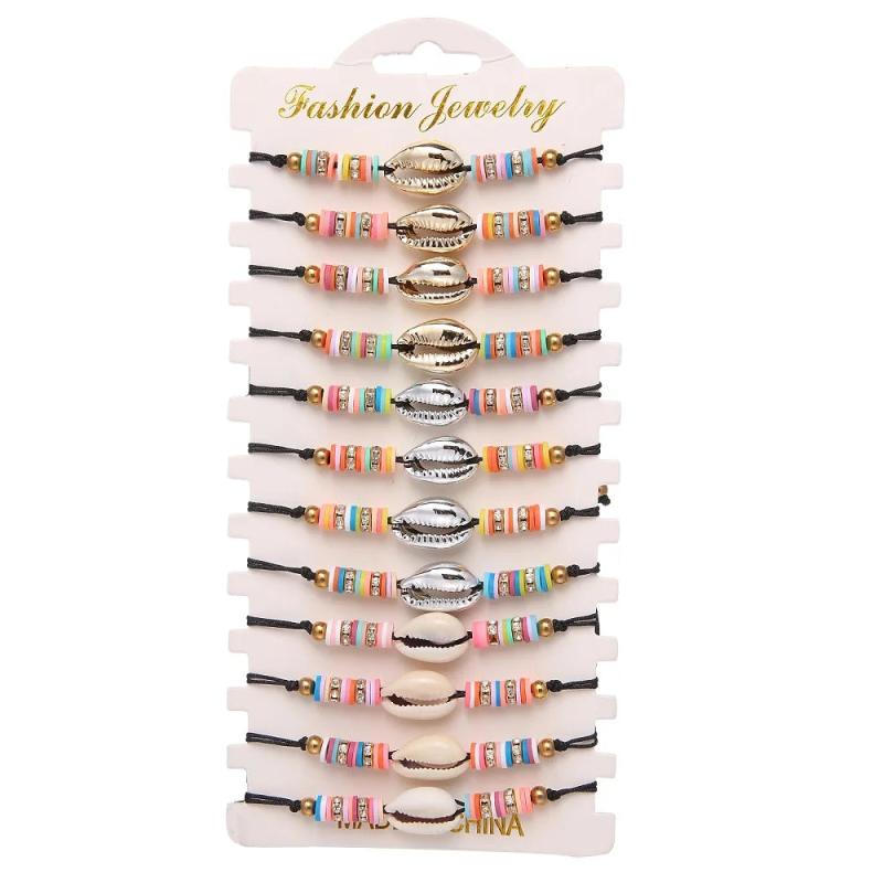 Crystal Shell Bracelets Women Vintage Multilayer Bangles Starfish Bracelet