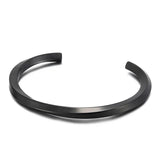 Vintage Matte Men's Bangles Punk Stainless Steel Bracelet