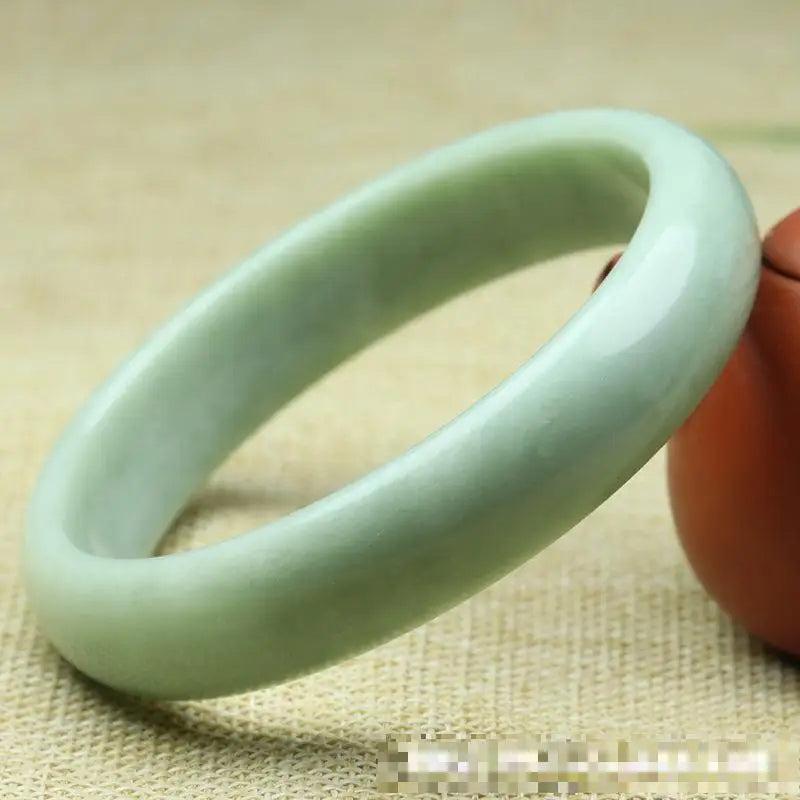 Real Jades Bangles Women Fine Jewelry Natural Jade Stone Bangle Jadeite Bracelet
