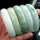 Real Jades Bangles Women Fine Jewelry Natural Jade Stone Bangle Jadeite Bracelet