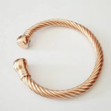 Rose 585 Magnet Bangle Women Round Rope Shape Lady Bracelet