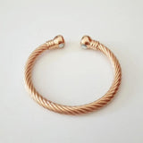 Rose 585 Magnet Bangle Women Round Rope Shape Lady Bracelet