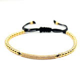 CZ Charm Men's Bracelets Micro Pave Macrame Beads Bracelets