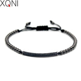 CZ Charm Men's Bracelets Micro Pave Macrame Beads Bracelets