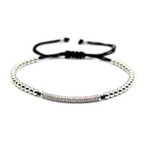 CZ Charm Men's Bracelets Micro Pave Macrame Beads Bracelets