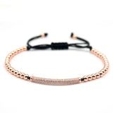 CZ Charm Men's Bracelets Micro Pave Macrame Beads Bracelets