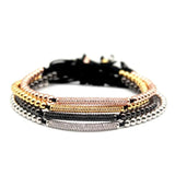 CZ Charm Men's Bracelets Micro Pave Macrame Beads Bracelets