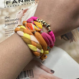 Couple Bracelet Jewelry Gift Braided Cotton Line Adjustable Bangles