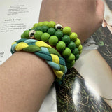 Couple Bracelet Jewelry Gift Braided Cotton Line Adjustable Bangles