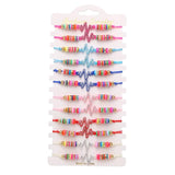 12 Pcs Crystal Water Ripple Bracelets Vintage Multilayer Cuff Bangles