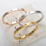 Moon Star Friendship Bracelets Stainless Steel Ladies Cuff Bangle