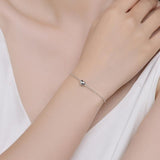 Women Heart Shape Bracelet Adjustable Bangle Birthday Gift