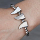 Stainless Steel Classic Horns Bracelet Fine Braiding Jewelry