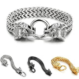 Vintage Style Metal Bracelet Stainless Steel Rustproof Party Mesh Chains