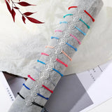 12 Colors Charm Silver Pendent Bracelet Party Jewelry Rope Chain for Women