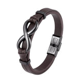 Men Leather Bracelet Bangle Stylish Male Wristband Man Bracelets Accessory