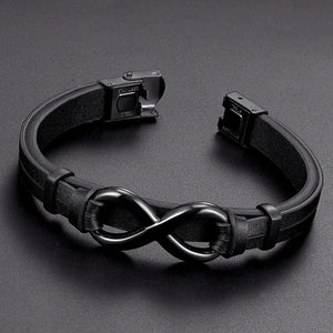 Men Leather Bracelet Bangle Stylish Male Wristband Man Bracelets Accessory