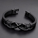 Men Leather Bracelet Bangle Stylish Male Wristband Man Bracelets Accessory