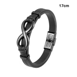 Men Leather Bracelet Bangle Stylish Male Wristband Man Bracelets Accessory
