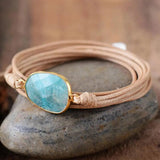 Bohemian Adjustable Rope Wrist Hand Jewelry Stone Bracelet