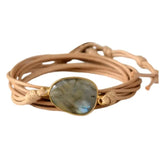 Bohemian Adjustable Rope Wrist Hand Jewelry Stone Bracelet