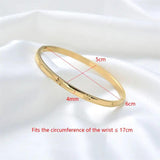 Minimalist Sun Flower Steel Bangle Bracelet
