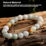 Stone Jade Bracelets Women Beaded Crystal Hand Chain Accessory Jewelry Gift