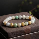 Stone Jade Bracelets Women Beaded Crystal Hand Chain Accessory Jewelry Gift