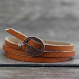 Vintage Multilayer Wrap Leather Bracelet Unisex Bangle