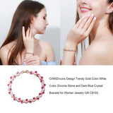 Copper Sparkling Women's Bracelet Wedding Dressing Bangle