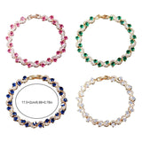 Copper Sparkling Women's Bracelet Wedding Dressing Bangle