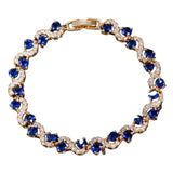 Copper Sparkling Women's Bracelet Wedding Dressing Bangle