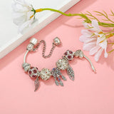 Tassel Dream Catcher Charm Bracelet Silver Plated Snake Bone Chain