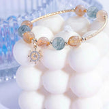 Rudder Zircon Charm Bracelets Crystal Beads Female Jewelry