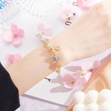 Rudder Zircon Charm Bracelets Crystal Beads Female Jewelry