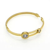 Crystal Bracelet Stainless Roman Bangles Love Jewelry