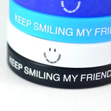 Smiling Face Keep Smiling Silicone Bracelet Bangle Friendship Jewelry
