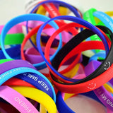 Smiling Face Keep Smiling Silicone Bracelet Bangle Friendship Jewelry
