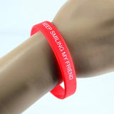 Smiling Face Keep Smiling Silicone Bracelet Bangle Friendship Jewelry