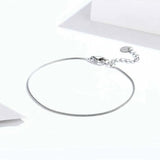Silver Bracelet Wrist Brace Hand Pendent Smooth Surface Plating