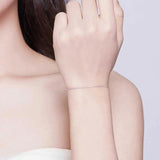 Silver Bracelet Wrist Brace Hand Pendent Smooth Surface Plating