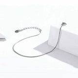 Silver Bracelet Wrist Brace Hand Pendent Smooth Surface Plating
