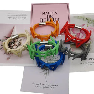 Punk Style Rubber Bracelet for Women