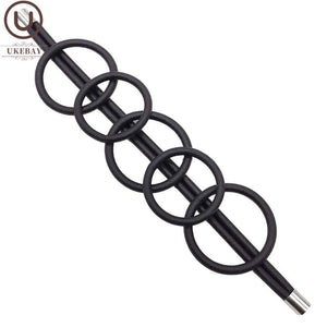 Rubber Bracelets Charm Bangles Chain Rope Goth Accessories