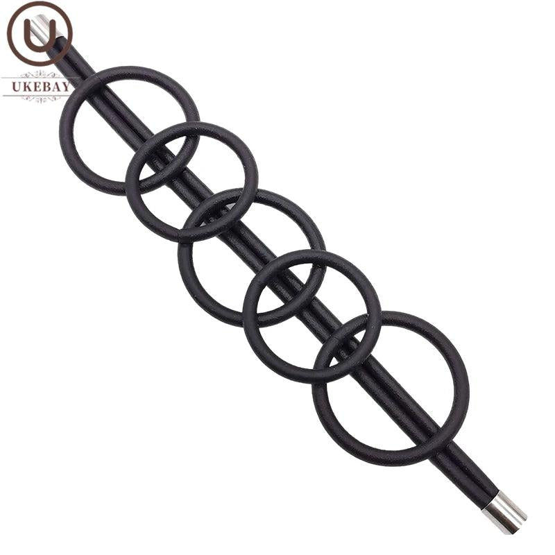 Rubber Bracelets Charm Bangles Chain Rope Goth Accessories