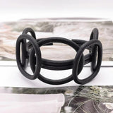 Rubber Bracelets Charm Bangles Chain Rope Goth Accessories